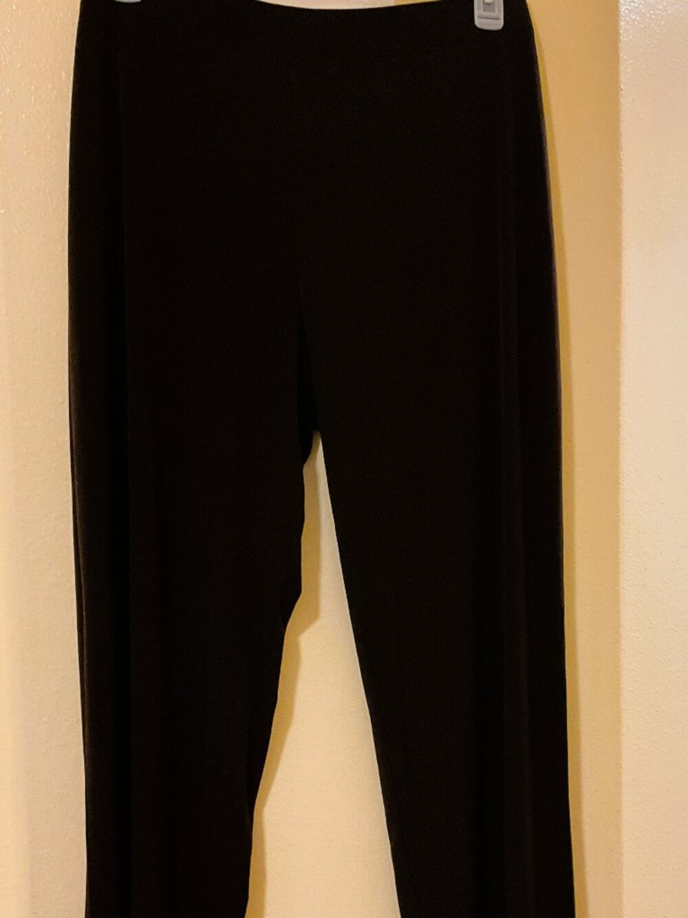 Susan Graver - Essentials Cocoa Brown Liquid Knit Straight Leg Pant - 1X